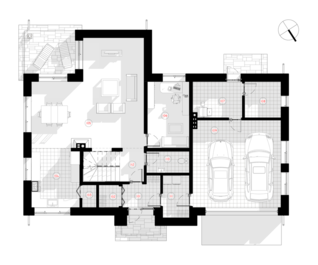 Two-storey house with a loft project Egidija | NPS Projects