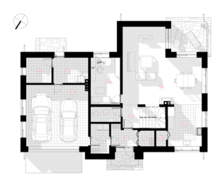 Two-storey house with a loft project Egidija | NPS Projects