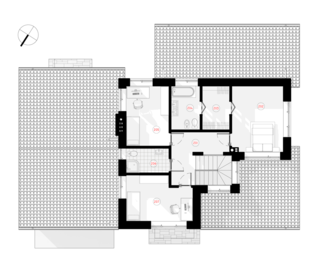 Two-storey house with a loft project Egidija | NPS Projects