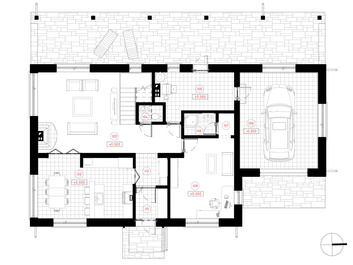 Two-storey house with a loft project Laura | NPS Projects