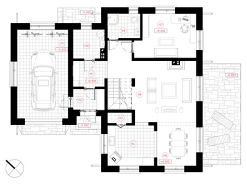 Economical, appealing, A + energy efficiency class two-storey four-room dwelling house Henrikas