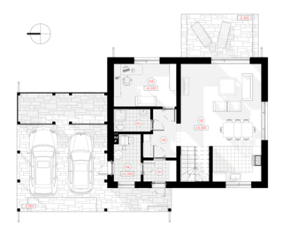 Two-storey house with a loft project Vygandas | NPS Projects