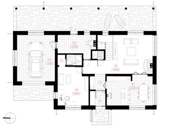 Two-storey house with a loft project Laura | NPS Projects