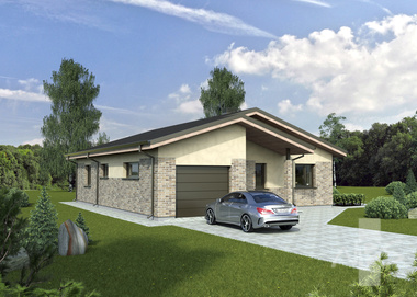 The house project "Kristina" is economical, does not cover the useful area