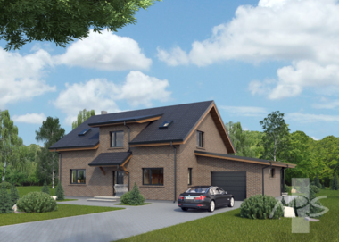 Two-storey house with a loft project Laura | NPS Projects